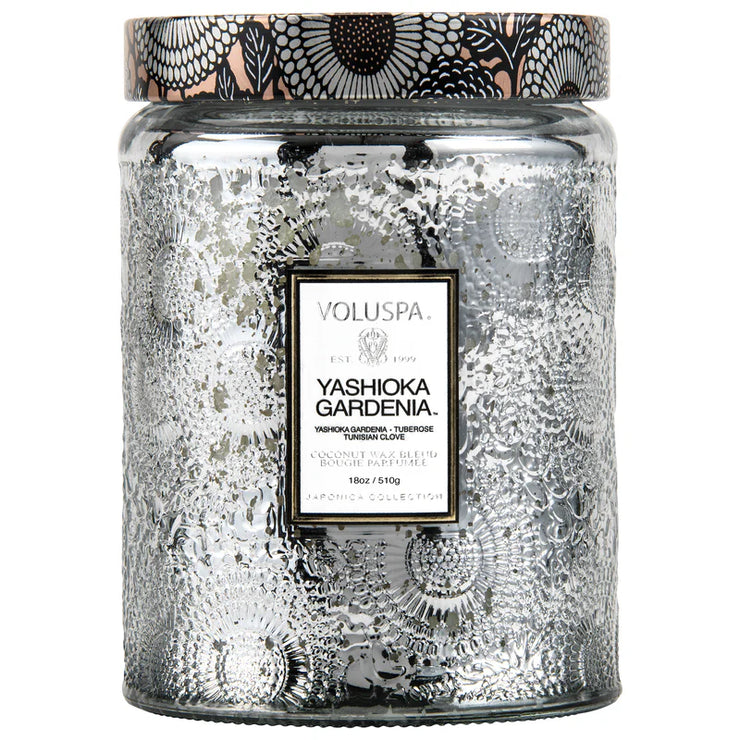 Voluspa Yashioka Gardenia Large Jar Candle ~ 18 oz