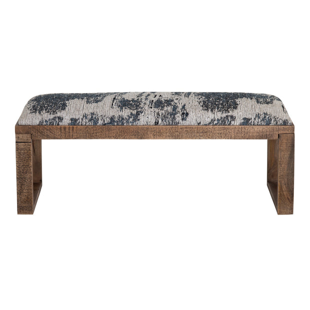 Crestview Collection Anthropology Navy Blue Toile Bench