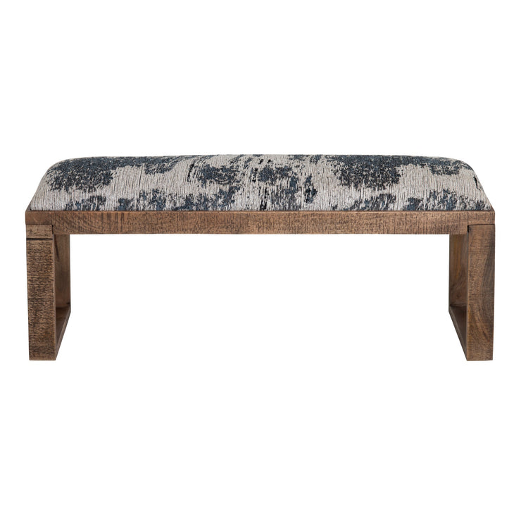 Crestview Collection Anthropology Navy Blue Toile Bench