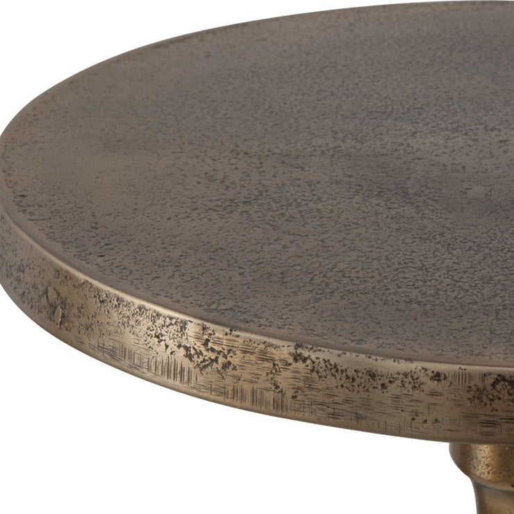 Casa Bella Living Antique Brass Drink Table