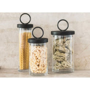 etúHOME Barcelona Iron Top Glass Canisters Available In Small~Medium~Large