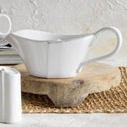 Vietri Lastra White Sauce Server ~ Handcrafted Italian Stoneware