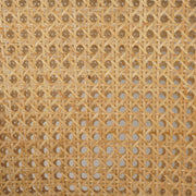 Four Hands Antonia Natural Cane Bar Stool ~ Savile Flax Performance Fabric Cushioned Seat