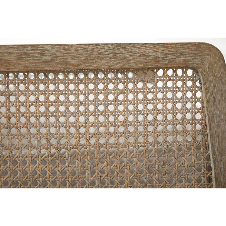 Essentials For Living Leone Club Chair ~ LiveSmart Peyton-Pearl, Natural Gray Oak, Cane