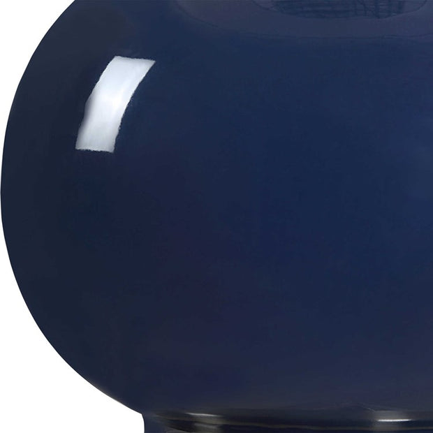 Casa Bella Living Rich Navy Blue Elegant Ceramic Table Lamp