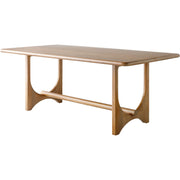 Surya Arland Modern Natural Mango Wood Dining Table 78”