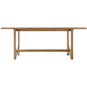 Surya Arland Modern Natural Mango Wood Dining Table 78”