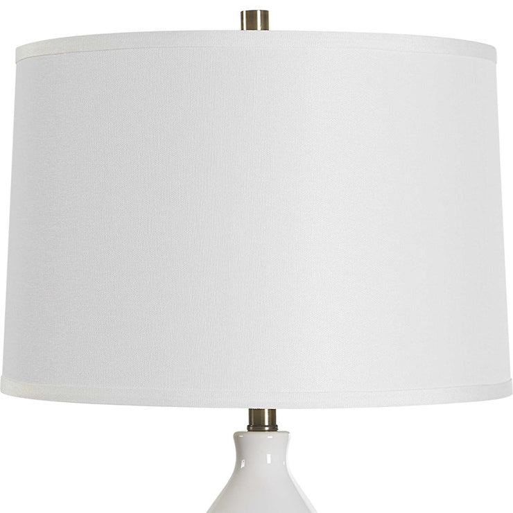 Casa Bella Living Pristine White Elegant Ceramic Table Lamp ~ LAST CHANCE SALE ~ LIMITED QUANTITY