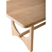 Surya Arland Modern Natural Mango Wood Dining Table 78”