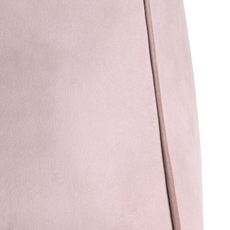 Crestview Collection Cerra Pink Velvet Square Foot Stool Pouf