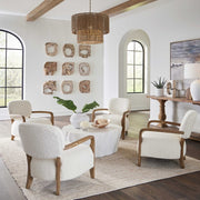 Uttermost Floreana White Textured Round Ceramic Vase