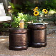 Crestview Collection Stockton Set of 2 Copper Stools