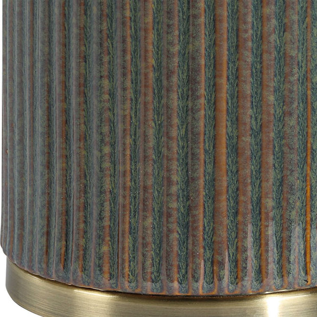 Casa Bella Living Blueish Green With Rust Undertones Table Lamp
