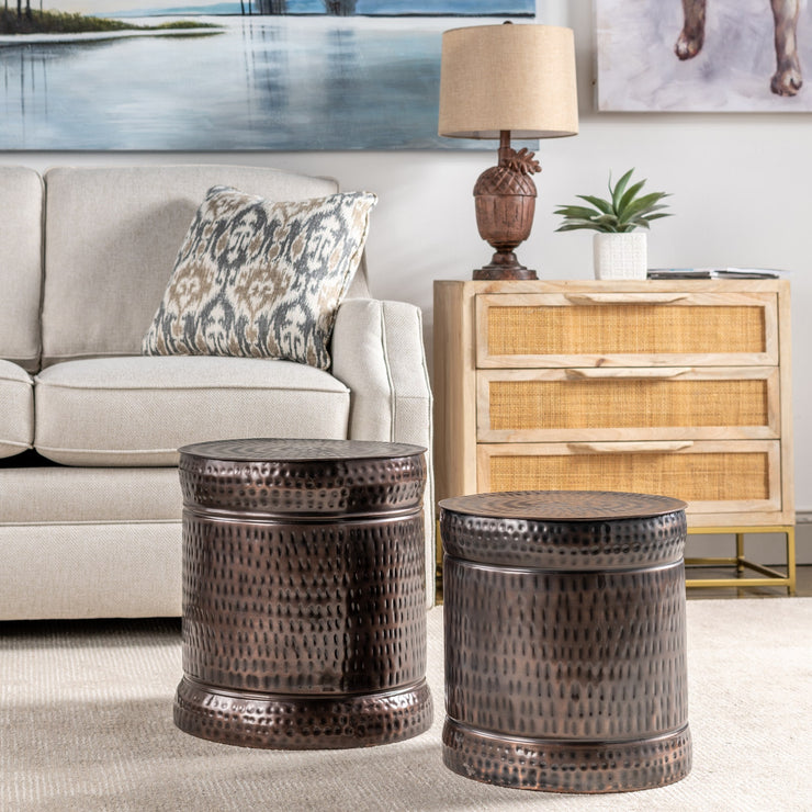 Crestview Collection Stockton Set of 2 Copper Stools