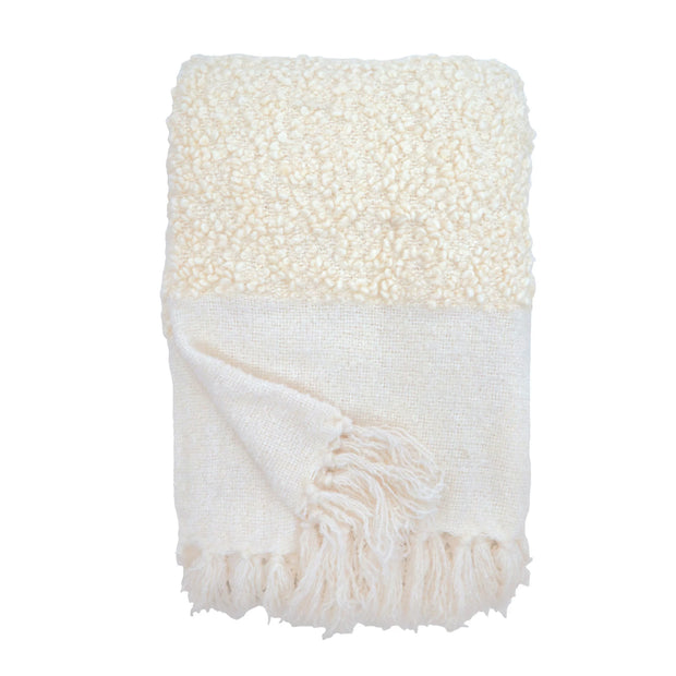 Pom Pom at Home Murphy Boucle Oversized Throw Blanket ~ 60” x 90”