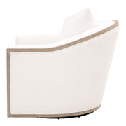 Essentials For Living Paxton Swivel Club Chair ~ LiveSmart Peyton-Pearl, Natural Gray Oak