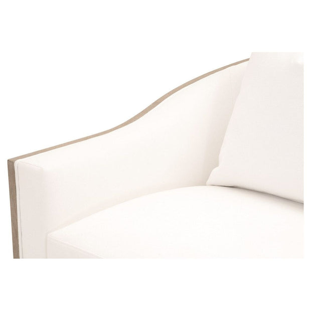 Essentials For Living Paxton Swivel Club Chair ~ LiveSmart Peyton-Pearl, Natural Gray Oak