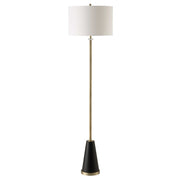 Casa Bella Living Modern Twist Finished In Antique Brass Floor Lamp