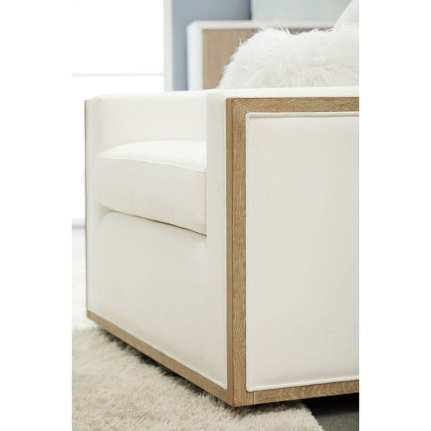Essentials For Living Paxton Swivel Club Chair ~ LiveSmart Peyton-Pearl, Natural Gray Oak