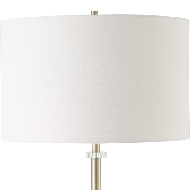 Casa Bella Living Modern Twist Finished In Antique Brass Floor Lamp