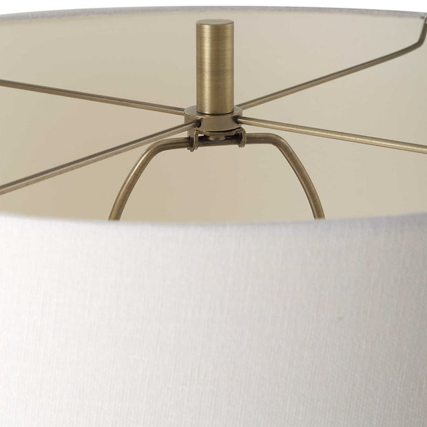 Casa Bella Living Modern Twist Finished In Antique Brass Floor Lamp