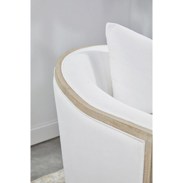 Essentials For Living Paxton Swivel Club Chair ~ LiveSmart Peyton-Pearl, Natural Gray Oak