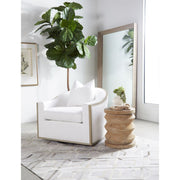 Essentials For Living Paxton Swivel Club Chair ~ LiveSmart Peyton-Pearl, Natural Gray Oak