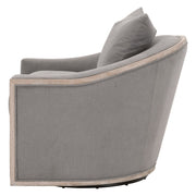 Essentials For Living Paxton Swivel Club Chair ~ LiveSmart Peyton-Slate, Natural Gray Oak