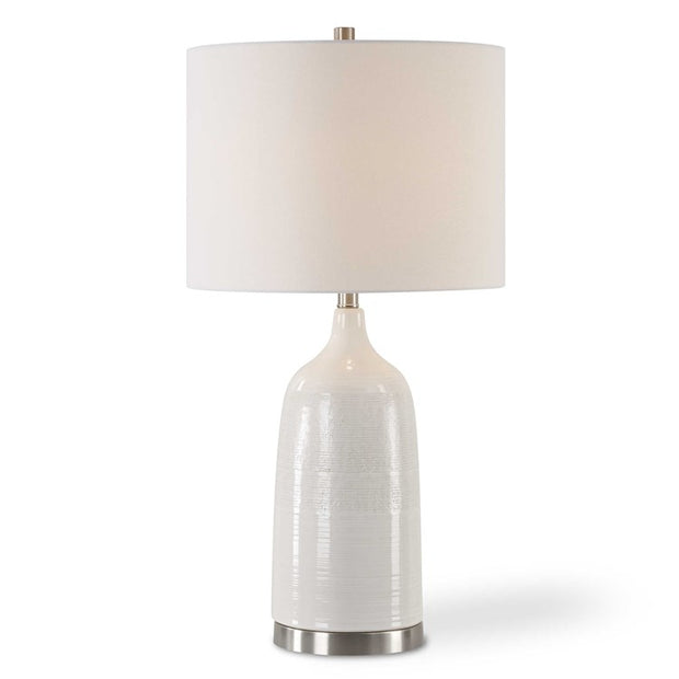 Casa Bella Living Off- White Ceramic Table Lamp