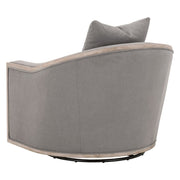 Essentials For Living Paxton Swivel Club Chair ~ LiveSmart Peyton-Slate, Natural Gray Oak