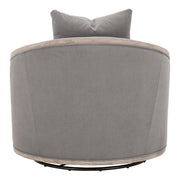 Essentials For Living Paxton Swivel Club Chair ~ LiveSmart Peyton-Slate, Natural Gray Oak