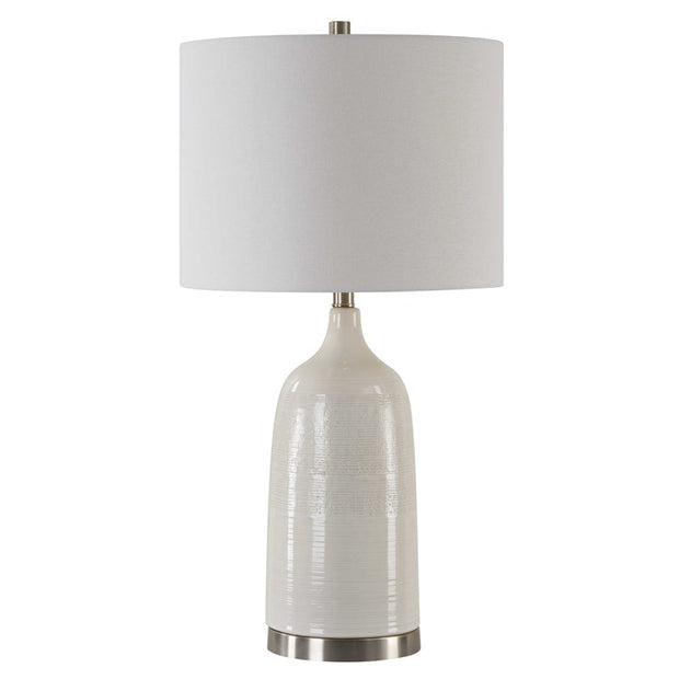 Casa Bella Living Off- White Ceramic Table Lamp