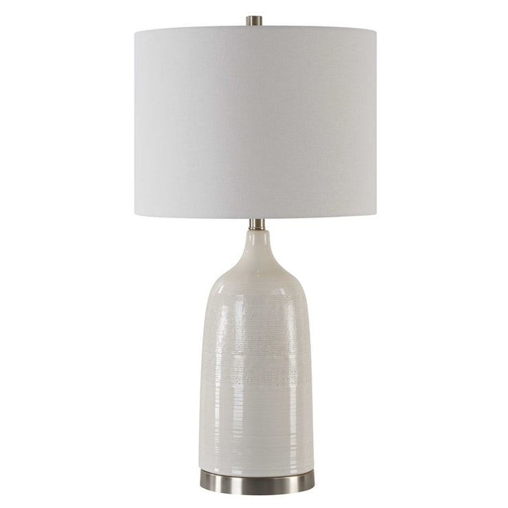 Casa Bella Living Off- White Ceramic Table Lamp