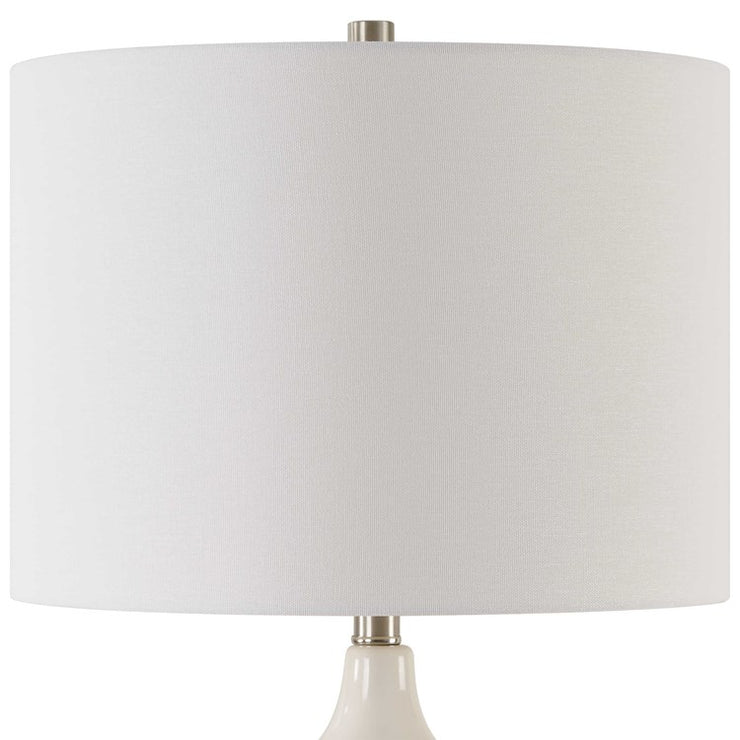 Casa Bella Living Off- White Ceramic Table Lamp