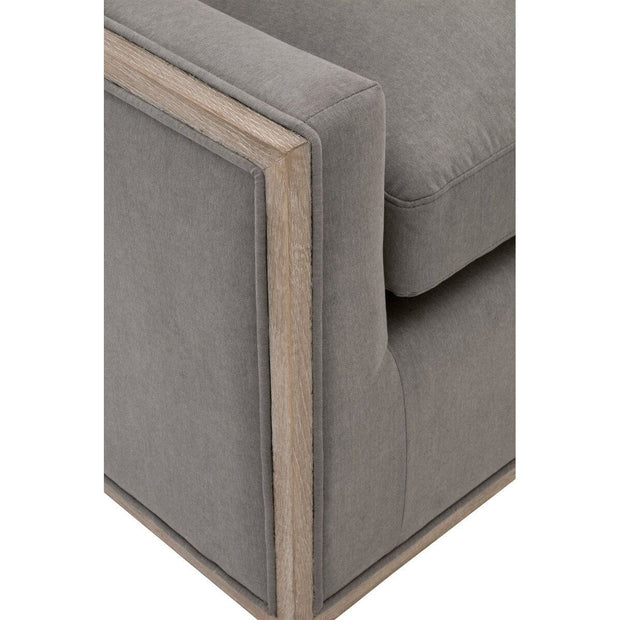 Essentials For Living Paxton Swivel Club Chair ~ LiveSmart Peyton-Slate, Natural Gray Oak