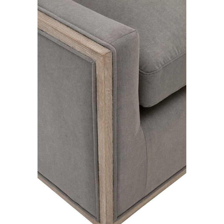 Essentials For Living Paxton Swivel Club Chair ~ LiveSmart Peyton-Slate, Natural Gray Oak
