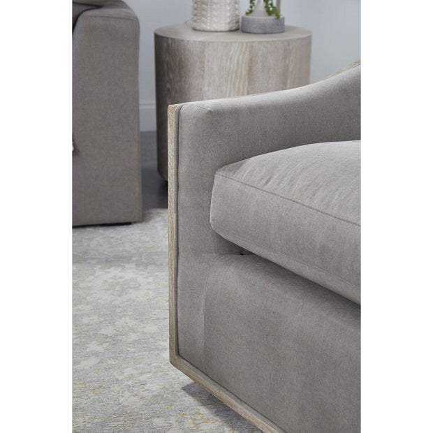 Essentials For Living Paxton Swivel Club Chair ~ LiveSmart Peyton-Slate, Natural Gray Oak