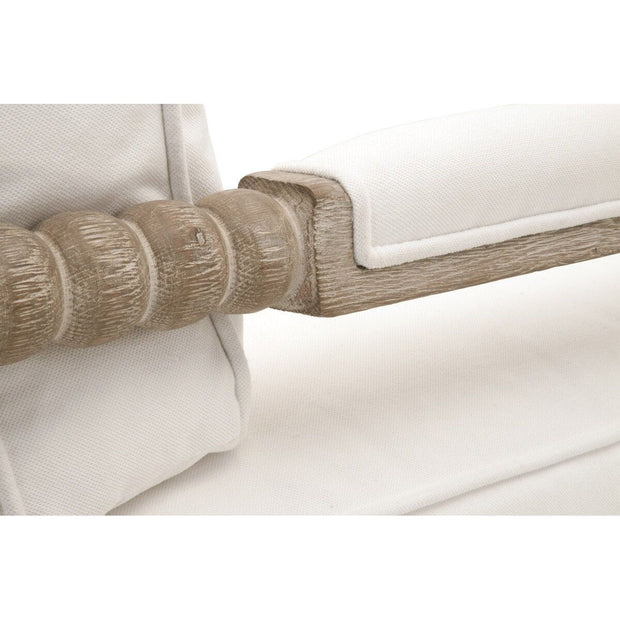 Essentials For Living Rouleau Club Chair~ LiveSmart Peyton-Pearl, Natural Gray Oak