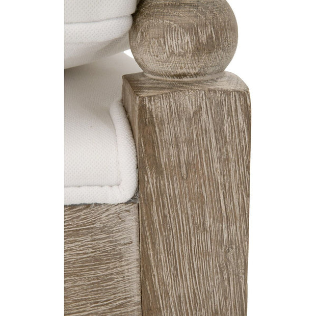 Essentials For Living Rouleau Club Chair~ LiveSmart Peyton-Pearl, Natural Gray Oak