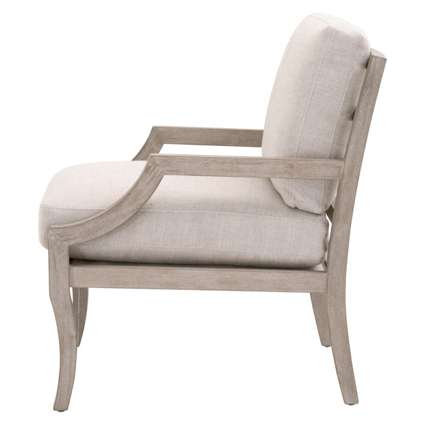 Essentials For Living Stratton Club Chair ~ Bisque, Natural Gray Beech