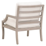 Essentials For Living Stratton Club Chair ~ LiveSmart Boucle-Snow, Natural Gray Beech