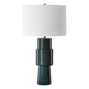Casa Bella Living Teal Ceramic Table Lamp