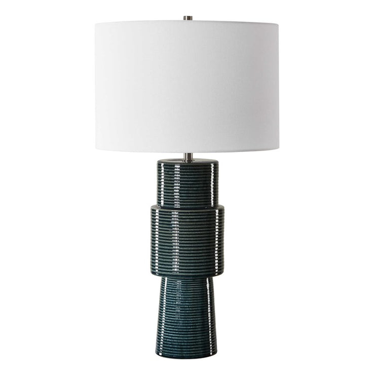 Casa Bella Living Teal Ceramic Table Lamp