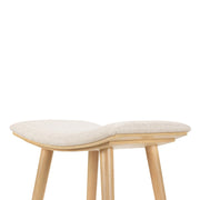Four Hands Union Counter Stool ~ Essence Natural Fabric Cushioned Saddle Style Seat