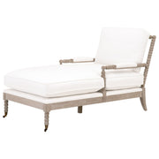 Essentials For Living Rouleau Chaise Lounge~ LiveSmart Peyton-Pearl, Natural Gray Oak