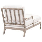 Essentials For Living Rouleau Chaise Lounge~ LiveSmart Peyton-Pearl, Natural Gray Oak