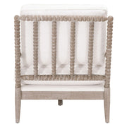 Essentials For Living Rouleau Chaise Lounge~ LiveSmart Peyton-Pearl, Natural Gray Oak