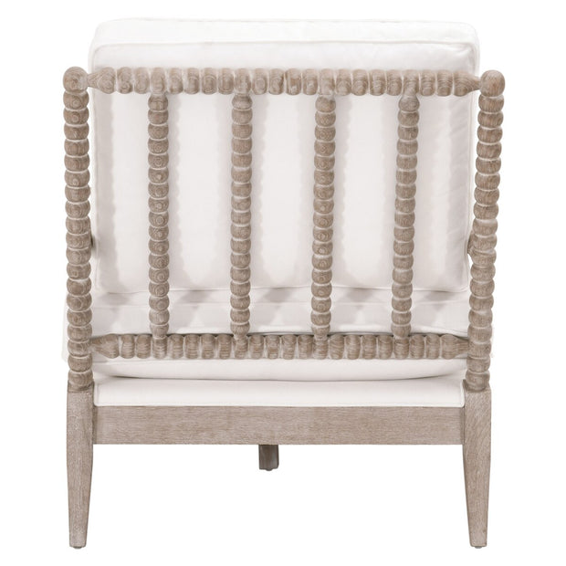 Essentials For Living Rouleau Chaise Lounge~ LiveSmart Peyton-Pearl, Natural Gray Oak