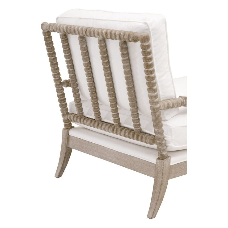Essentials For Living Rouleau Chaise Lounge~ LiveSmart Peyton-Pearl, Natural Gray Oak