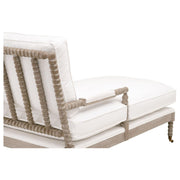Essentials For Living Rouleau Chaise Lounge~ LiveSmart Peyton-Pearl, Natural Gray Oak